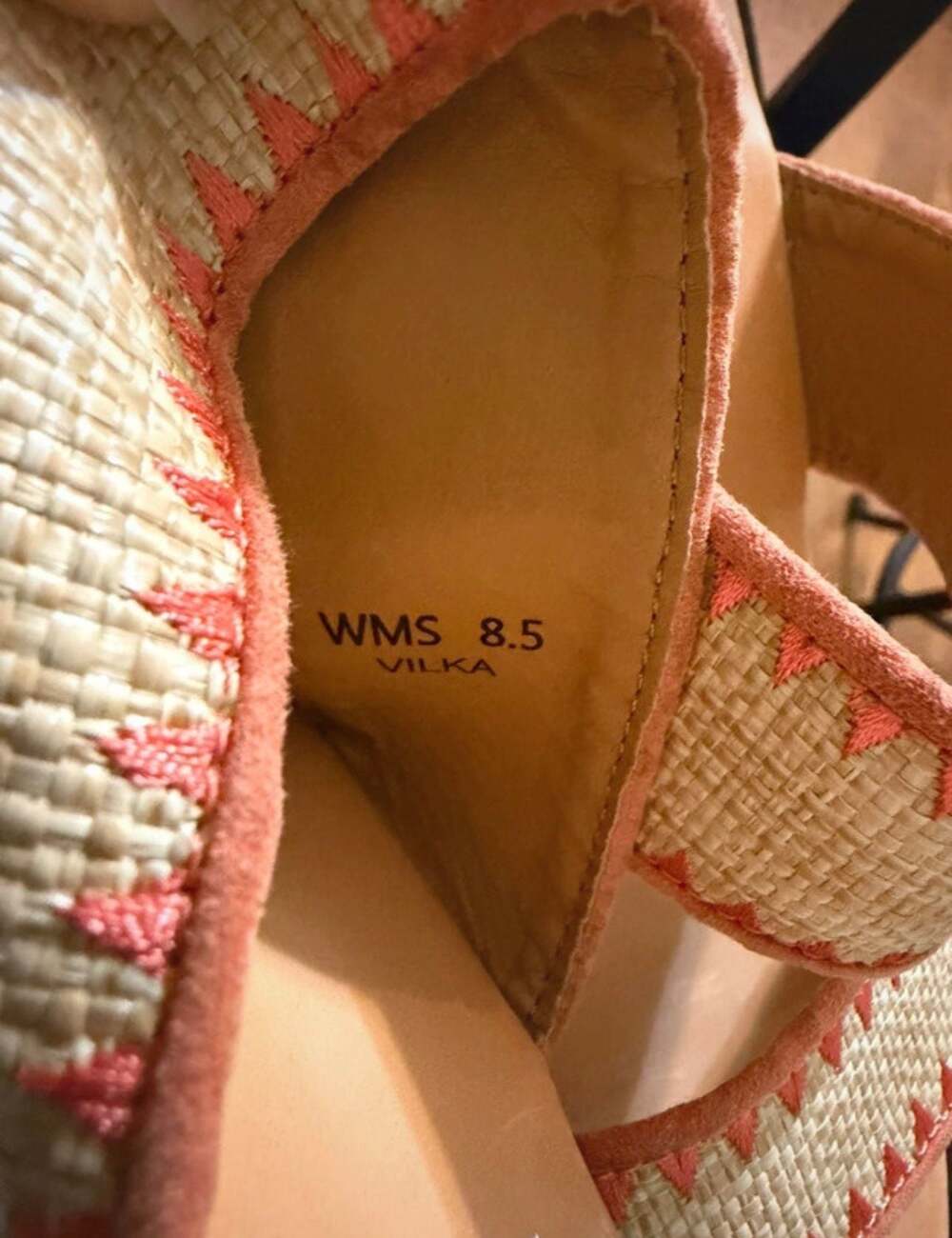 DV by Dolce Vita Vilka Double-Strap Raffia Wedge Sandals - Picture 4 of 9